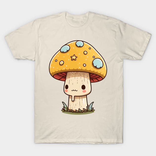 Magic cute mushroom T-Shirt by CutePlanetEarth